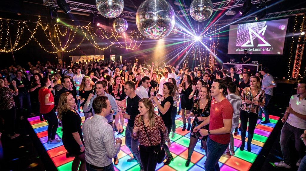 Klassieke discovloer huren voor een bedrijfsfeest