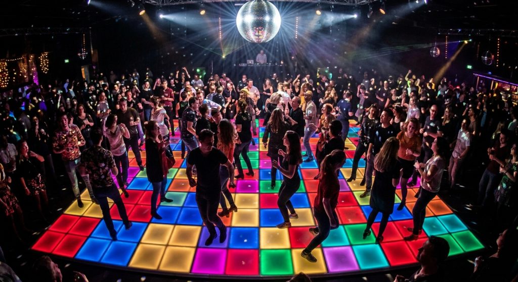 Klassieke Discovloer huren met Discobal en DJ Gutxi van All Star Entertainment